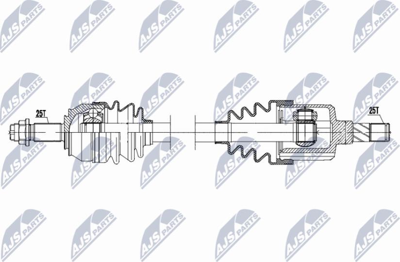 NTY NPW-PL-133 - Albero motore/Semiasse www.autoricambit.com