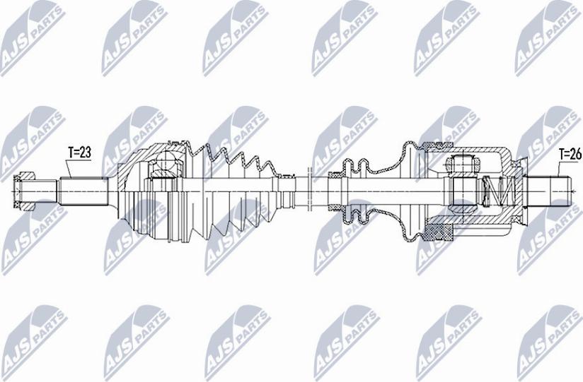 NTY NPW-RE-093 - Albero motore/Semiasse www.autoricambit.com