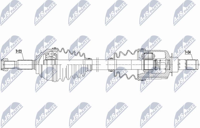 NTY NPW-RE-097 - Albero motore/Semiasse www.autoricambit.com