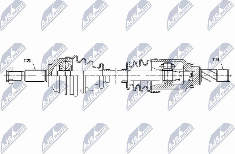 NTY NPW-RE-063 - Albero motore/Semiasse www.autoricambit.com