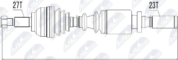 NTY NPW-RE-004 - Albero motore/Semiasse www.autoricambit.com