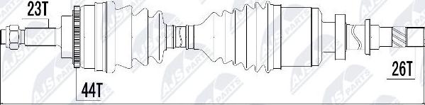 NTY NPW-RE-018 - Albero motore/Semiasse www.autoricambit.com