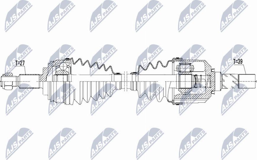 NTY NPW-RE-083 - Albero motore/Semiasse www.autoricambit.com