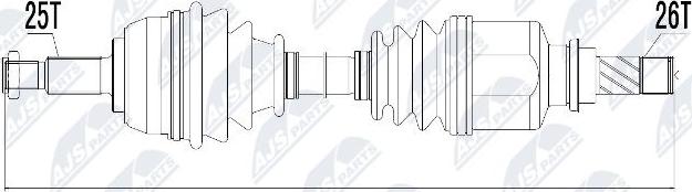 NTY NPW-RE-031 - Albero motore/Semiasse www.autoricambit.com