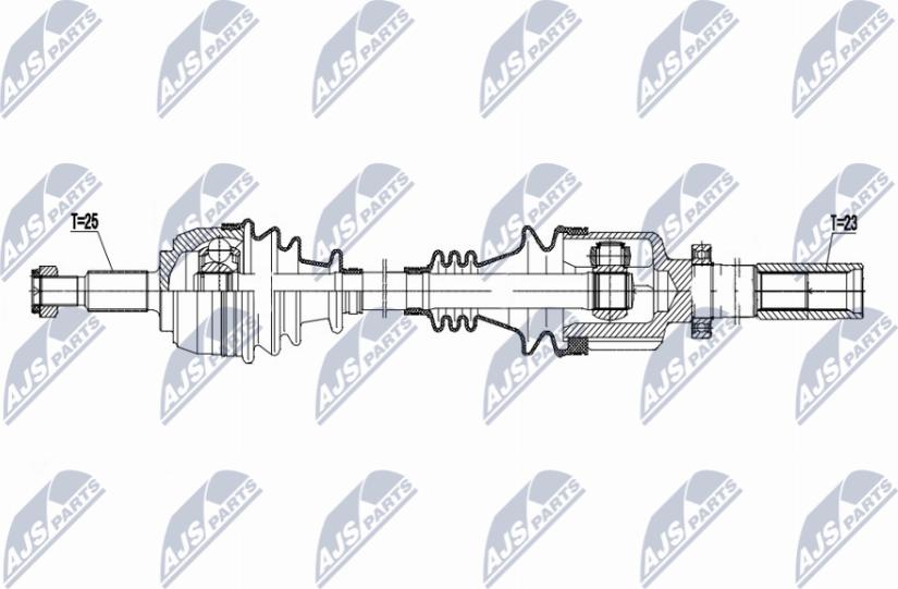 NTY NPW-RE-199 - Albero motore/Semiasse www.autoricambit.com