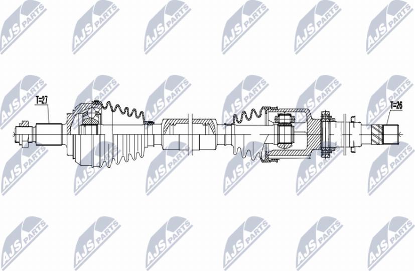 NTY NPW-RE-194 - Albero motore/Semiasse www.autoricambit.com