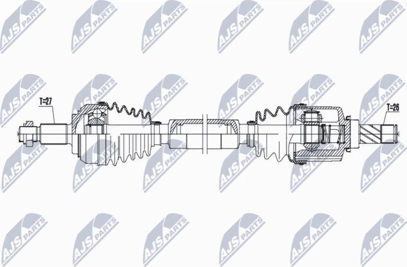 NTY NPW-RE-193 - Albero motore/Semiasse www.autoricambit.com