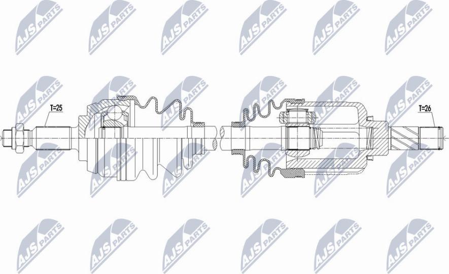 NTY NPW-RE-146 - Albero motore/Semiasse www.autoricambit.com