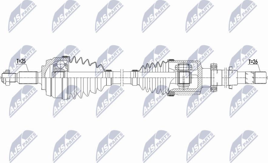 NTY NPW-RE-159 - Albero motore/Semiasse www.autoricambit.com