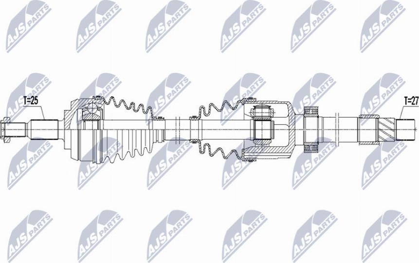 NTY NPW-RE-167 - Albero motore/Semiasse www.autoricambit.com