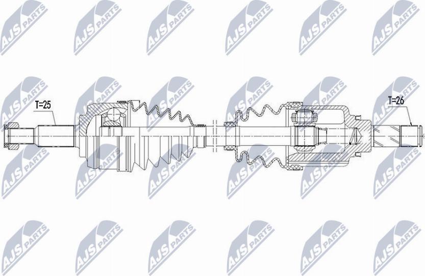 NTY NPW-RE-109 - Albero motore/Semiasse www.autoricambit.com