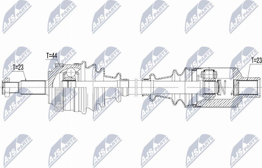 NTY NPW-RE-111 - Albero motore/Semiasse www.autoricambit.com