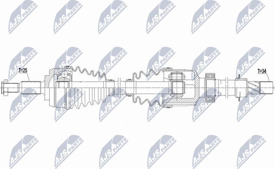 NTY NPW-RE-183 - Albero motore/Semiasse www.autoricambit.com