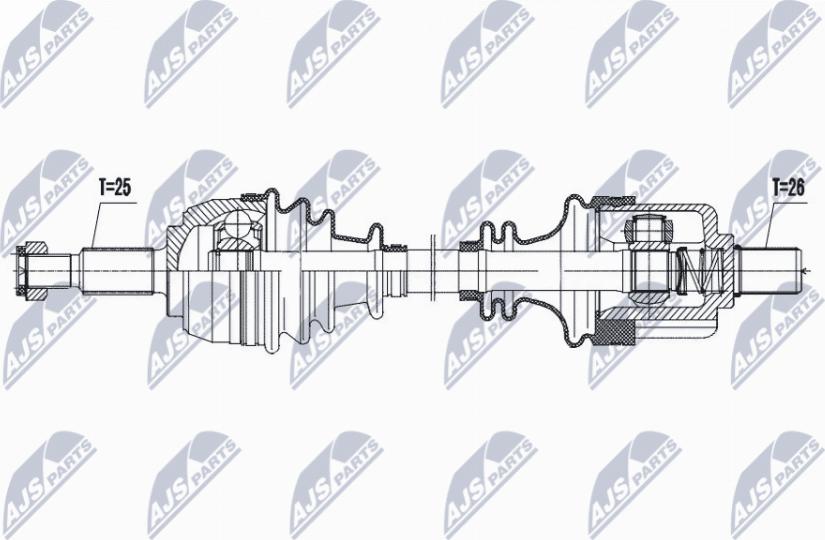 NTY NPW-RE-200 - Albero motore/Semiasse www.autoricambit.com