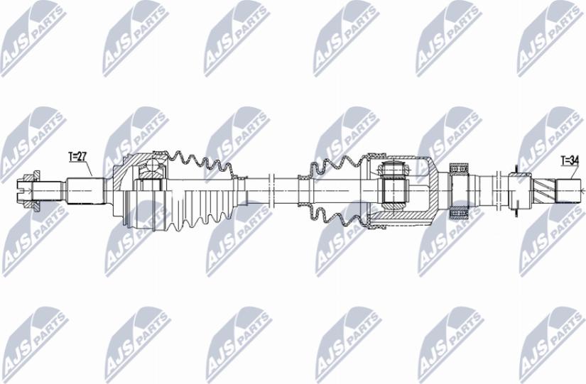 NTY NPW-RE-203 - Albero motore/Semiasse www.autoricambit.com