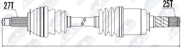 NTY NPW-SB-010 - Albero motore/Semiasse www.autoricambit.com