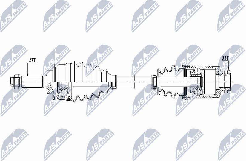 NTY NPW-SB-031 - Albero motore/Semiasse www.autoricambit.com