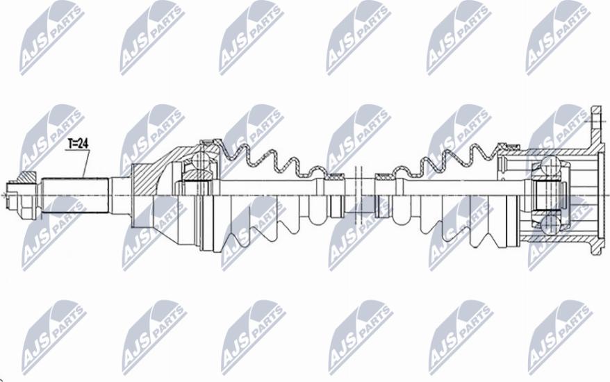 NTY NPW-SU-046 - Albero motore/Semiasse www.autoricambit.com