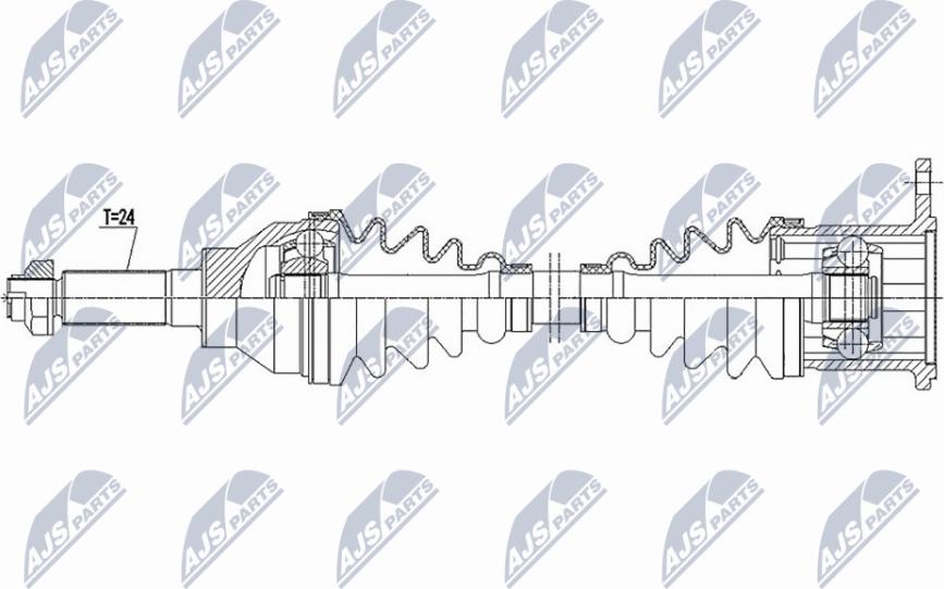 NTY NPW-SU-048 - Albero motore/Semiasse www.autoricambit.com