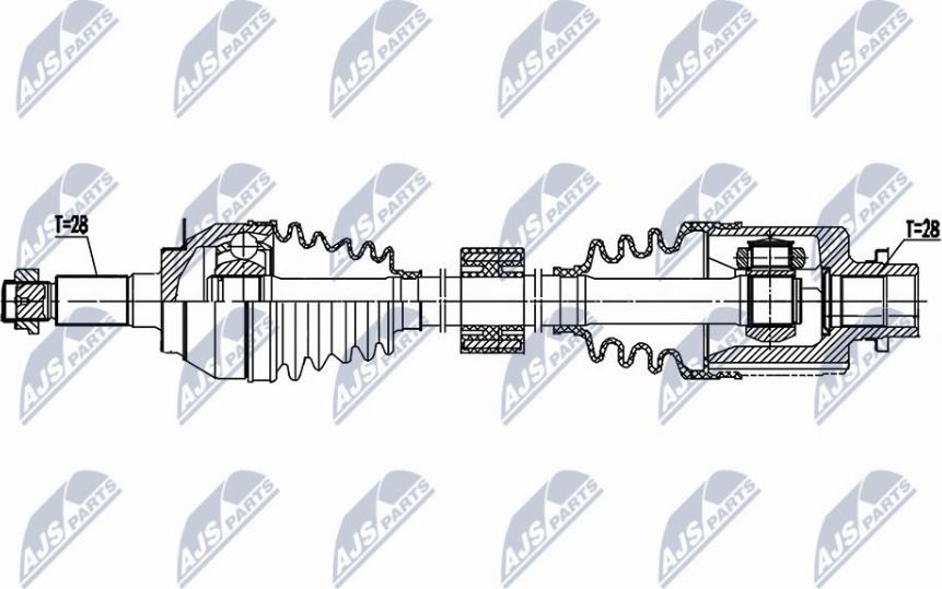 NTY NPW-SU-042 - Albero motore/Semiasse www.autoricambit.com