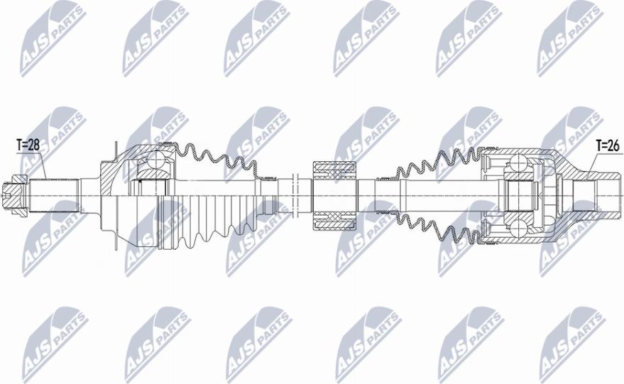 NTY NPW-SU-054 - Albero motore/Semiasse www.autoricambit.com