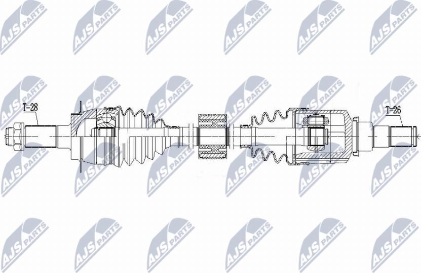 NTY NPW-SU-060 - Albero motore/Semiasse www.autoricambit.com