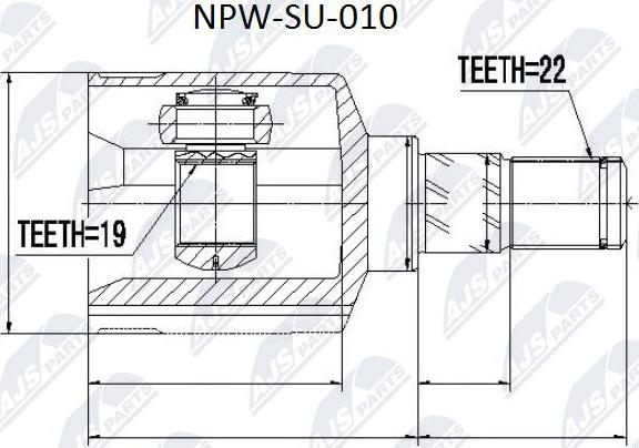 NTY NPW-SU-010 - Kit giunti, Semiasse www.autoricambit.com