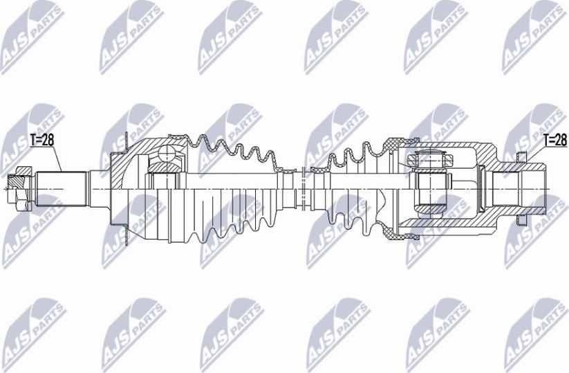 NTY NPW-SU-039 - Albero motore/Semiasse www.autoricambit.com