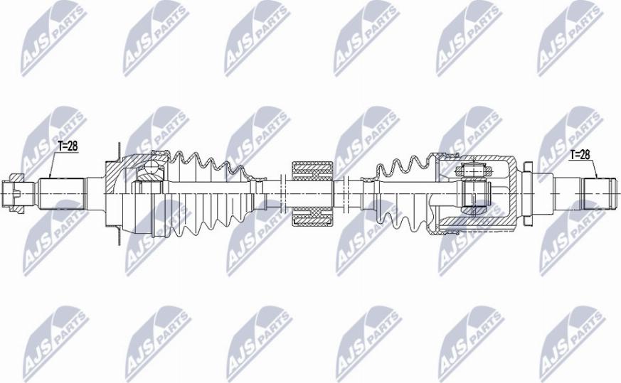 NTY NPW-SU-037 - Albero motore/Semiasse www.autoricambit.com