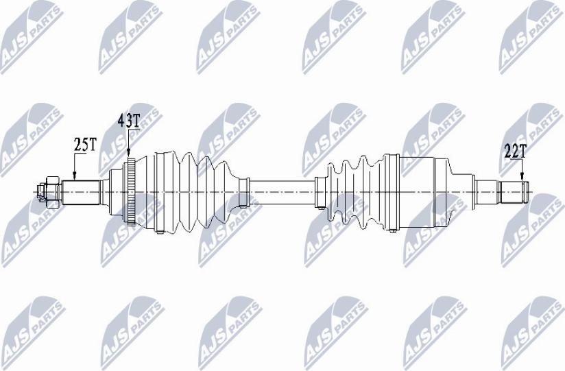 NTY NPW-SU-029 - Albero motore/Semiasse www.autoricambit.com