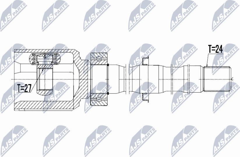 NTY NPW-TY-036 - Kit giunti, Semiasse www.autoricambit.com