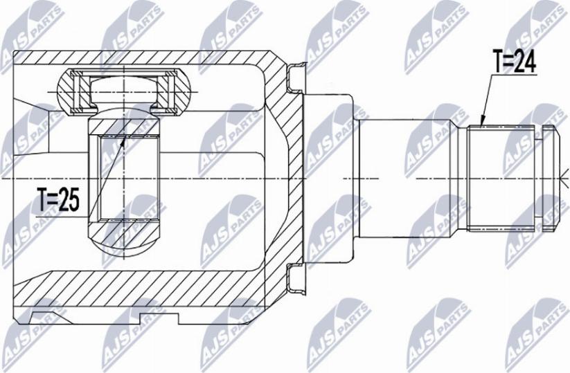 NTY NPW-TY-156 - Kit giunti, Semiasse www.autoricambit.com