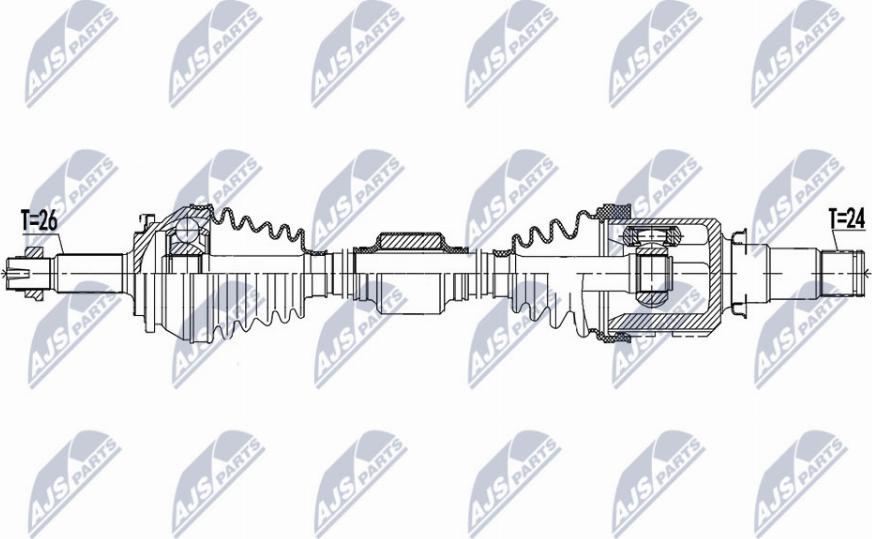 NTY NPW-TY-157 - Albero motore/Semiasse www.autoricambit.com