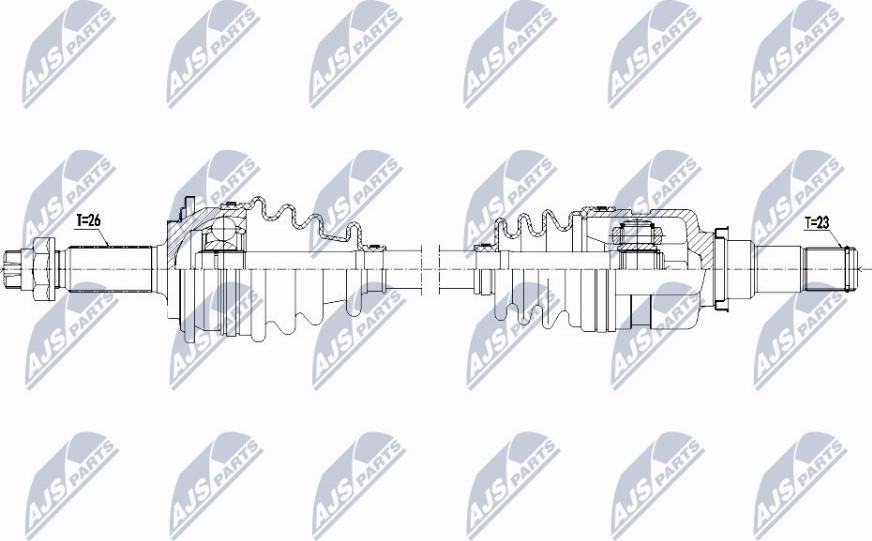 NTY NPW-TY-115 - Albero motore/Semiasse www.autoricambit.com