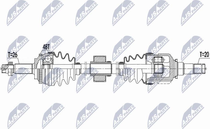 NTY NPW-TY-139 - Albero motore/Semiasse www.autoricambit.com