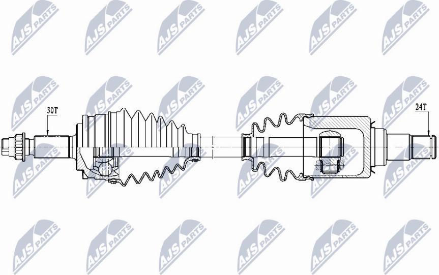 NTY NPW-TY-125 - Albero motore/Semiasse www.autoricambit.com