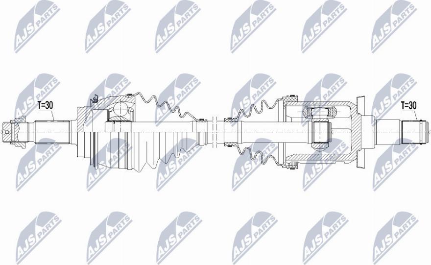 NTY NPW-TY-121 - Albero motore/Semiasse www.autoricambit.com