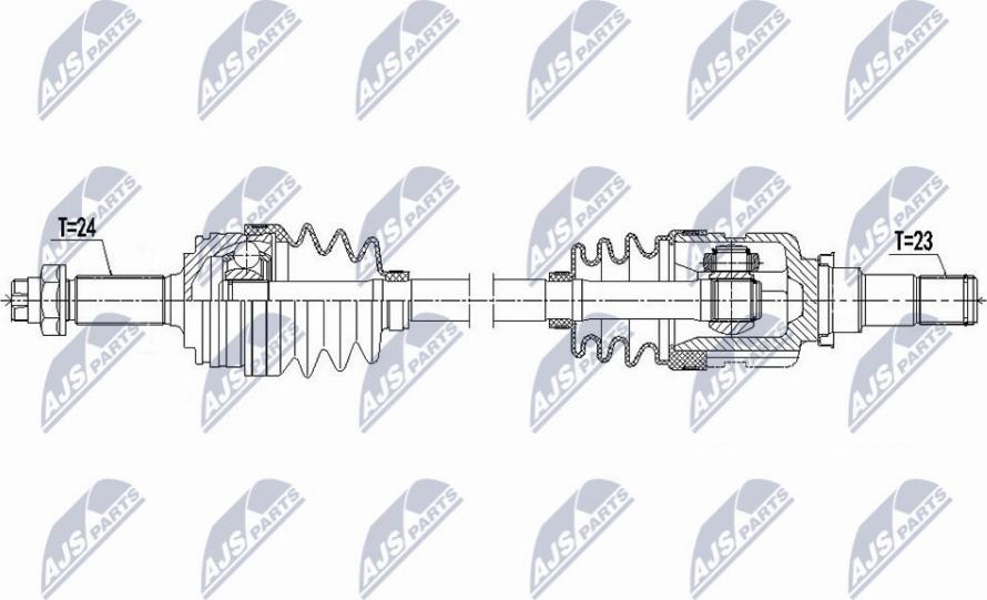 NTY NPW-TY-127 - Albero motore/Semiasse www.autoricambit.com