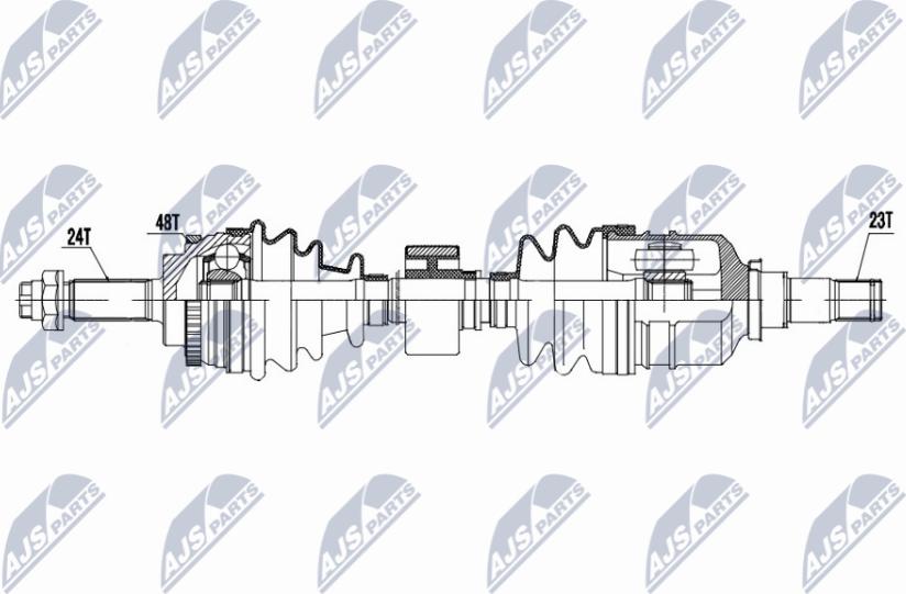 NTY NPW-TY-179 - Albero motore/Semiasse www.autoricambit.com