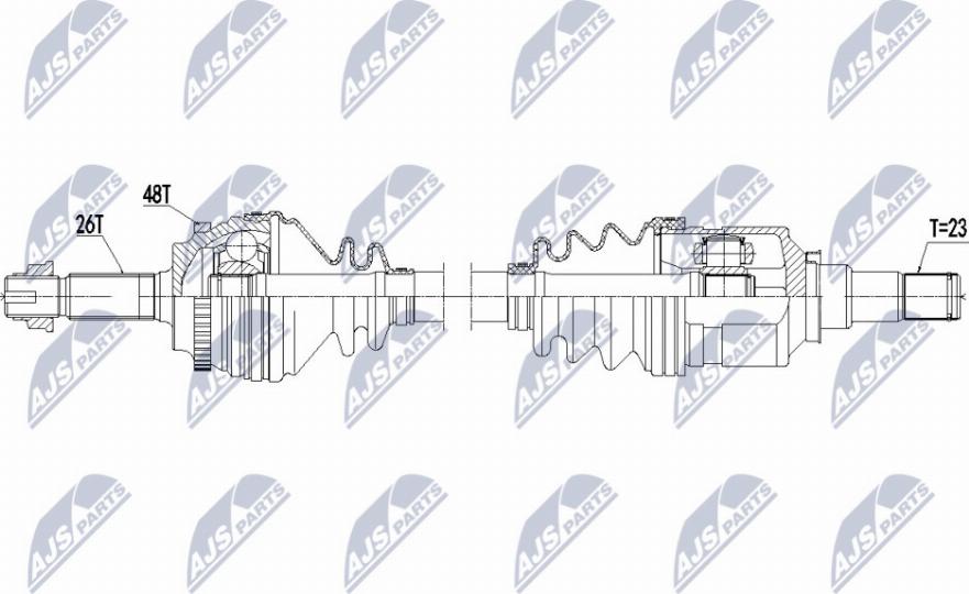 NTY NPW-TY-175 - Albero motore/Semiasse www.autoricambit.com