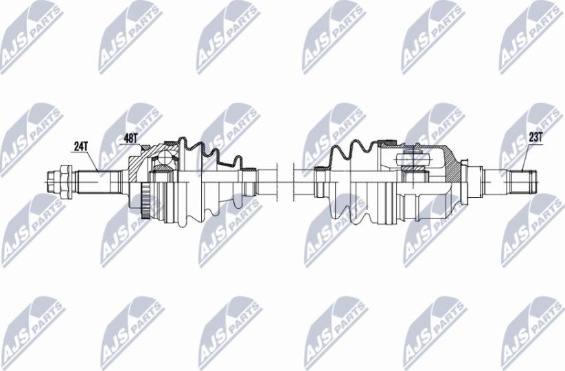 NTY NPW-TY-178 - Albero motore/Semiasse www.autoricambit.com