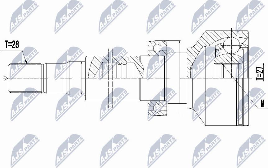 NTY NPW-VV-096 - Kit giunti, Semiasse www.autoricambit.com