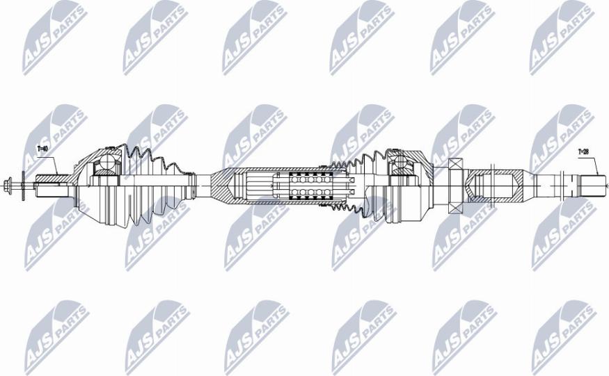 NTY NPW-VV-058 - Albero motore/Semiasse www.autoricambit.com