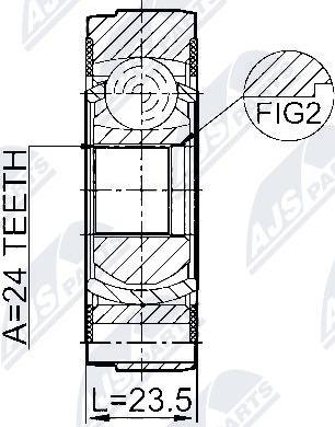 NTY NPW-VV-004 - Giunto, Albero longitudinale www.autoricambit.com