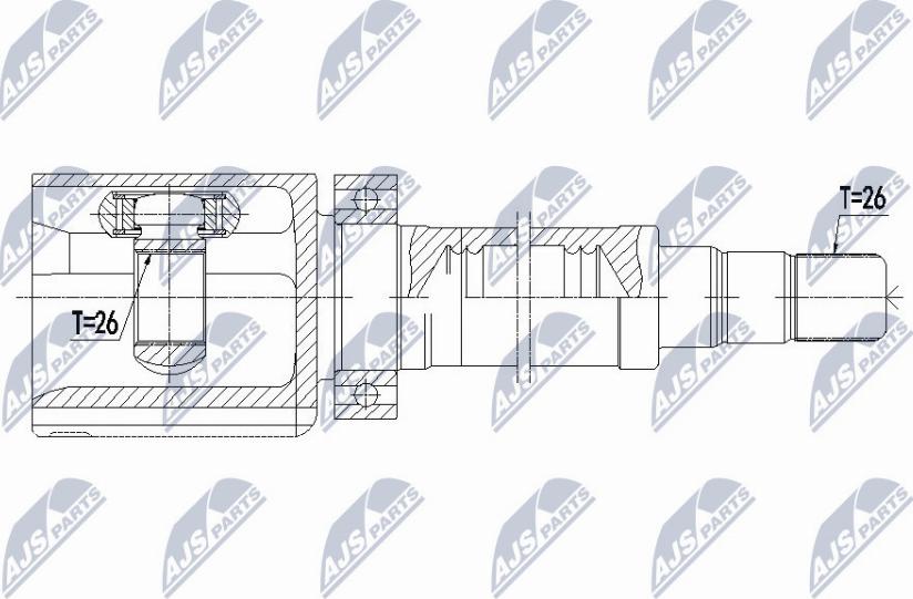 NTY NPW-VV-085 - Kit giunti, Semiasse www.autoricambit.com