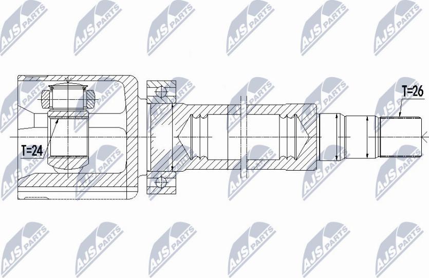 NTY NPW-VV-088 - Kit giunti, Semiasse www.autoricambit.com