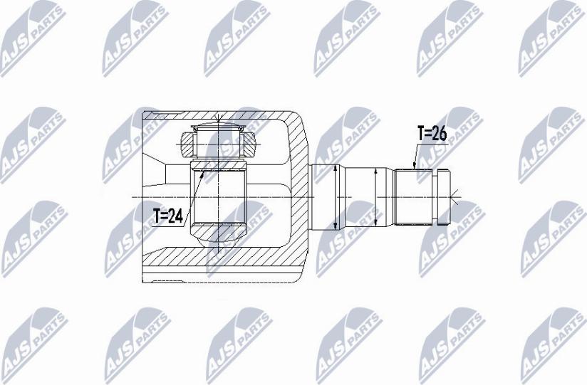 NTY NPW-VV-087 - Kit giunti, Semiasse www.autoricambit.com