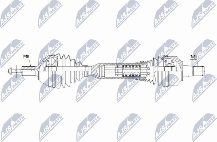 NTY NPW-VV-148 - Albero motore/Semiasse www.autoricambit.com