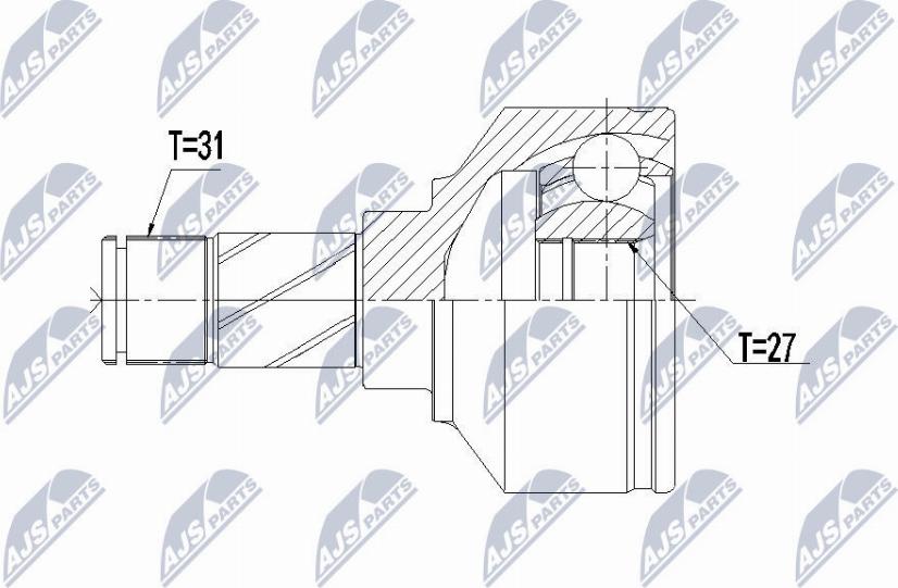 NTY NPW-VV-106 - Kit giunti, Semiasse www.autoricambit.com