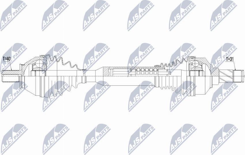 NTY NPW-VV-103 - Albero motore/Semiasse www.autoricambit.com